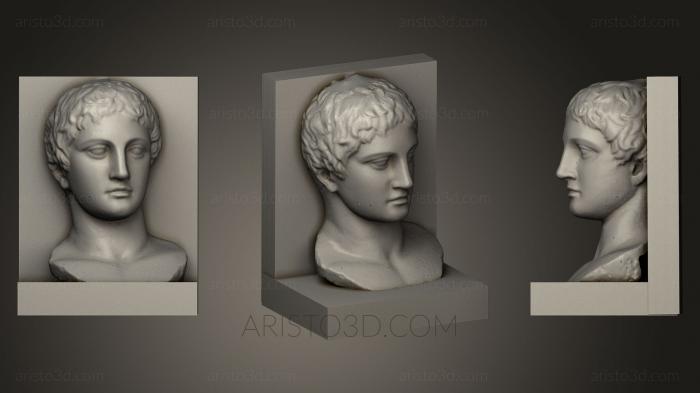 Busts and heads antique and historical (BUSTA_0304) 3D model for CNC machine